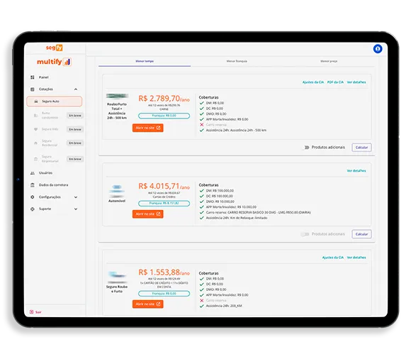Segfy Multicálculo num tablet